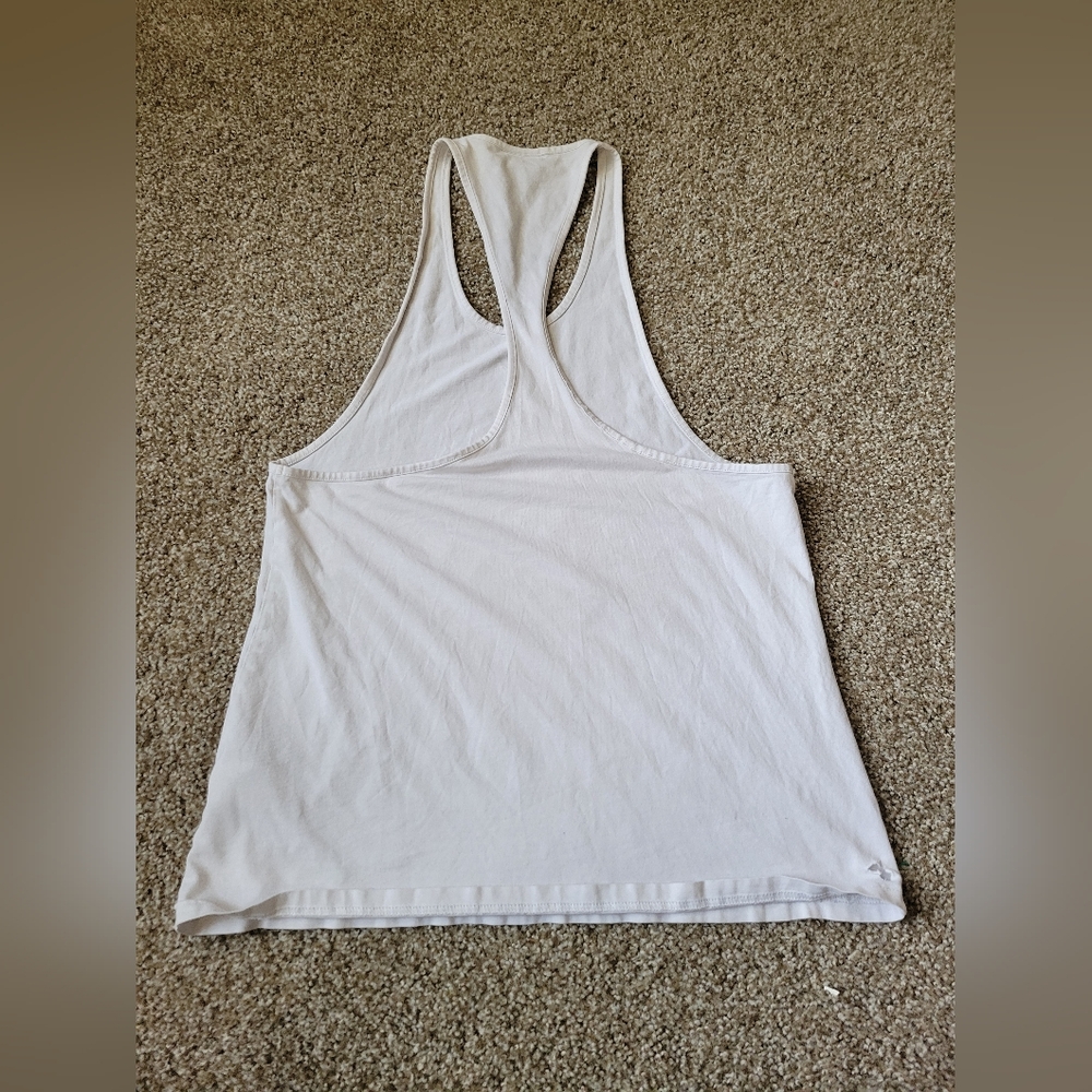 Gymshark Unisex Athletic White Tank Top - Picture 7 of 13